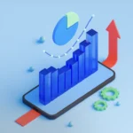 graphiques avec une flèche montrant une progression